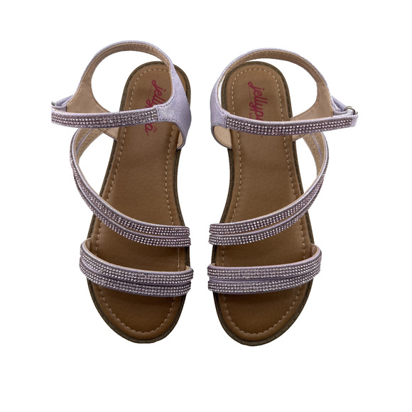 Jellypop Other - Jellypop Girls Size 4 Penny‎ style - Light Purple Crystal Strappy Sandals NWOT